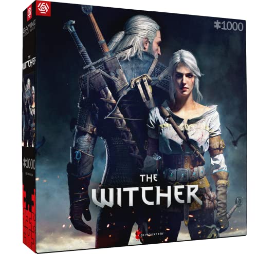 Good Loot Gaming Puzzle The Witcher Geralt and Ciri Computerspiel Spielepuzzles für Jugendliche und Erwachsene Freizeitideen Inspiriert Durch EIN Computerspiel | 1000 Teile | 68 x 48 cm von Good Loot