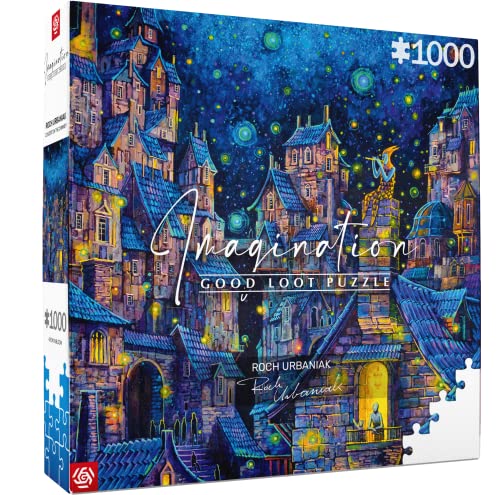 GOOD LOOT Puzzle Imagination Serie Roch Urbaniak Konzert auf dem Schornstein Detaillierte Abbildung Langlebiges Produkt Zahlreiche Stunden Spaß Familie Unterhaltung | 1000 Teile | 68 x 48cm von Good Loot