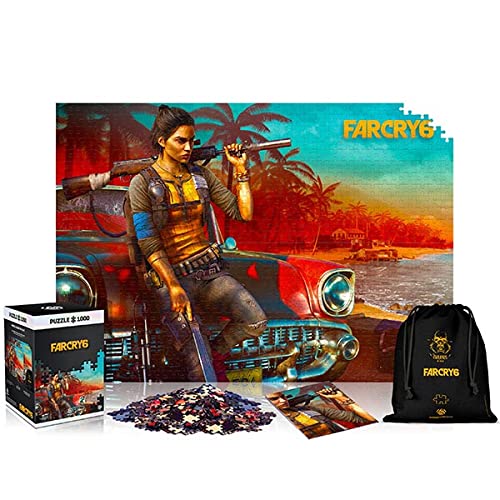 Far Cry 6: Dani | 1000 Teile Puzzle | inklusive Poster und Tasche | 68 x 48 | für Erwachsene und Kinder ab 14 Jahren | ideal für Weihnachten und Geschenk | Spiel-Artwork Motiv von Good Loot