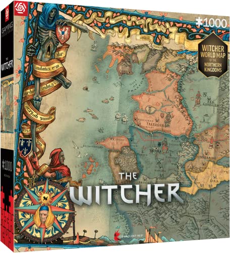 Good Loot Gaming : The Witcher The Northern Kingdoms - Puzzle 1000 Teile - Spielpuzzle - Für Videospiel-Liebhaber - Gamerpuzzle - Für Erwachsene und Kinder 12+ - 68,3 x 48 cm von Good Loot