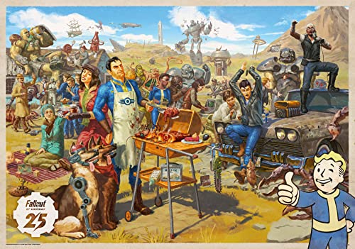 Good Loot Gaming Puzzle Fallout 25th Anniversary Puzzles Spiel-Artwork für Erwachsene Teenager Puzzlespiel mit 1000 Teilen Spielepuzzles Inspiriert Durch EIN Computerspiel 68,3 x 48 cm von Good Loot