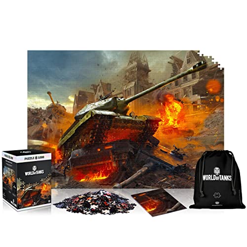 World of Tanks: New Frontiers | 1000 Teile Puzzle | inklusive Poster und Tasche | 68 x 48 | für Erwachsene und Kinder ab 14 Jahren | ideal für Weihnachten und Geschenk | Spiel-Artwork Motiv von Good Loot