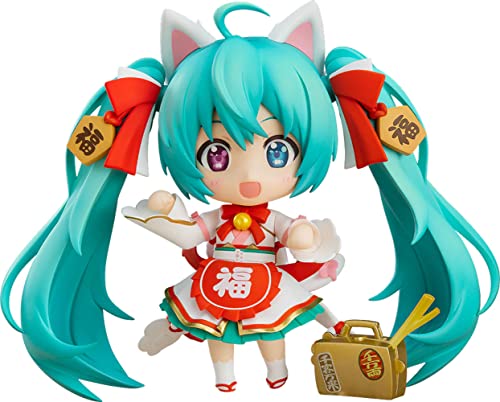 Good Smile Character Vocal Series 01: Hatsune Miku (Maneki Miku Ver.) Nendoroid Actionfigur, Mehrfarbig von MERCHANDISING LICENCE