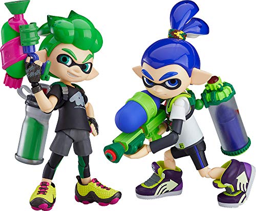 Splatoon Boy DX Edition Set mit 2 Figuren, 10 cm, Splatoon Figur re-Run von Good Smile Company
