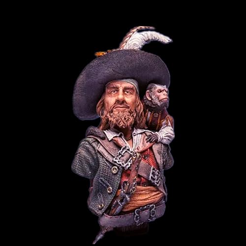 GoodFYouth 1/10 Ancient Pirate Samurai Warrior Resin Bust Model Kit Unbemalt und unmontiert Soldat Resin Model Kit //A3S2O1 von GoodFYouth