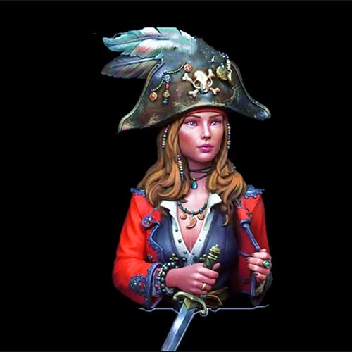 GoodFYouth 1/10 Ancient Pirate Samurai Warrior Resin Bust Model Kit Unbemalt und unmontiert Soldat Resin Model Kit //A3S2O2 von GoodFYouth