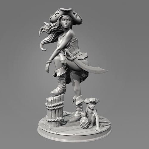 GoodFYouth 1/24 Antike Kriegerin Resin-Modellbausatz Unbemalter und unmontierter Soldaten-Resin-Modellbausatz /v2i6O5 von GoodFYouth