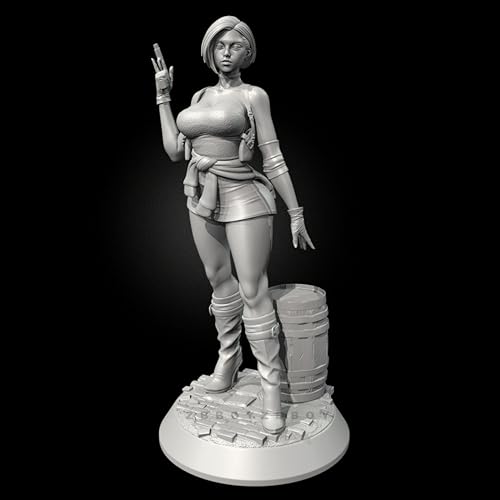 GoodFYouth 1/24 Sci-Fi Agent Weiblicher Samurai Krieger Harz Modellbausatz Unbemalt und unmontiert Soldat Harz Modellbausatz //I2S6O2 von GoodFYouth