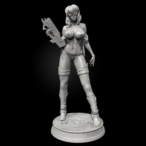 GoodFYouth 1/24 Sci-Fi Agent Weiblicher Samurai Krieger Harz Modellbausatz Unbemalt und unmontiert Soldat Harz Modellbausatz //I2S6O4 von GoodFYouth