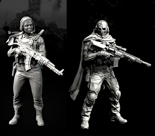GoodFYouth 1/35 Europäische Kommandosoldaten-Resinmodellbausatz, unbemalt und unmontiert, Resinmodellbausatz (2 Personen) //v3i7O15 von GoodFYouth