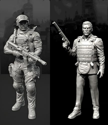 GoodFYouth 1/35 Europäische Kommandosoldaten-Resinmodellbausatz, unbemalt und unmontiert, Resinmodellbausatz (2 Personen) //v3i7O16 von GoodFYouth