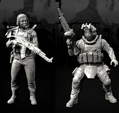 GoodFYouth 1/35 Europäische Kommandosoldaten-Resinmodellbausatz, unbemalt und unmontiert, Resinmodellbausatz (2 Personen) //v3i7O2 von GoodFYouth