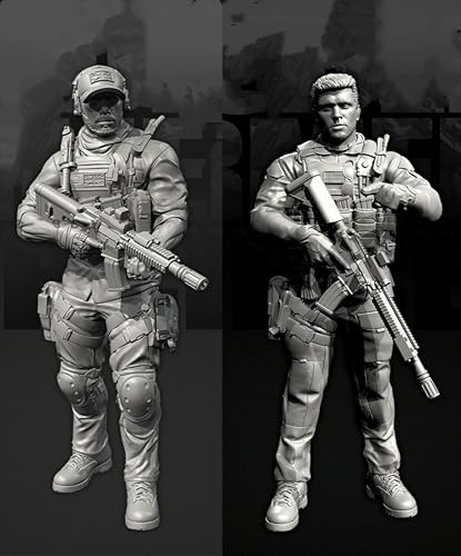 GoodFYouth 1/35 Europäische Kommandosoldaten-Resinmodellbausatz, unbemalt und unmontiert, Resinmodellbausatz (2 Personen) //v3i7O21 von GoodFYouth
