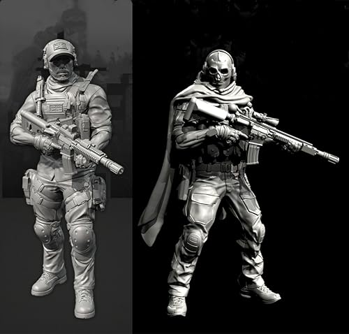 GoodFYouth 1/35 Europäische Kommandosoldaten-Resinmodellbausatz, unbemalt und unmontiert, Resinmodellbausatz (2 Personen) //v3i7O23 von GoodFYouth