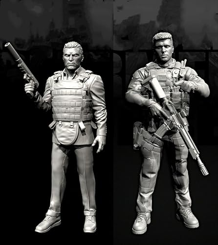 GoodFYouth 1/35 Europäische Kommandosoldaten-Resinmodellbausatz, unbemalt und unmontiert, Resinmodellbausatz (2 Personen) //v3i7O28 von GoodFYouth