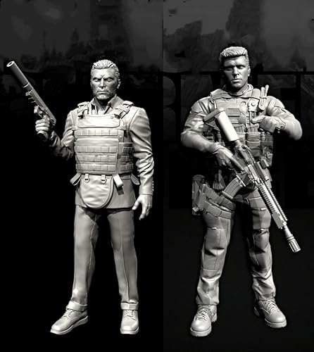 GoodFYouth 1/35 Europäische Kommandosoldaten-Resinmodellbausatz, unbemalt und unmontiert, Resinmodellbausatz (2 Personen) //v3i7O29 von GoodFYouth