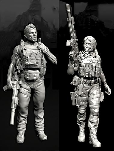 GoodFYouth 1/35 Europäische Kommandosoldaten-Resinmodellbausatz, unbemalt und unmontiert, Resinmodellbausatz (2 Personen) //v3i7O38 von GoodFYouth