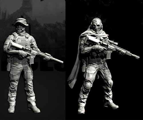 GoodFYouth 1/35 Europäische Kommandosoldaten-Resinmodellbausatz, unbemalt und unmontiert, Resinmodellbausatz (2 Personen) //v3i7O5 von GoodFYouth