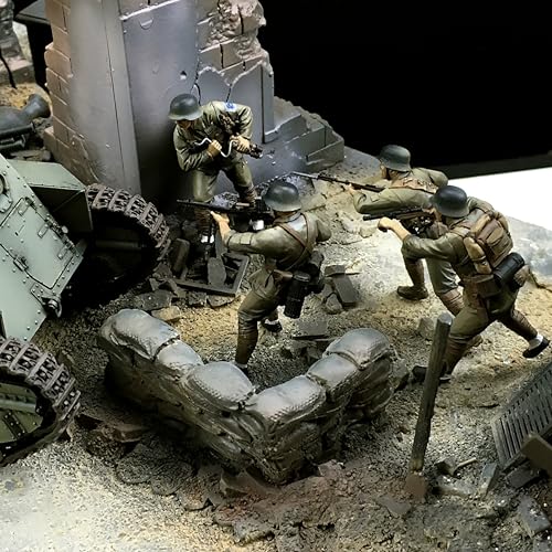 GoodFYouth 1/35 Modellbausatz für chinesische Soldaten aus dem Zweiten Weltkrieg aus Resin unbemalt und unmontiert (4 Figuren, ohne Kulisse) //l2i7j8 von GoodFYouth