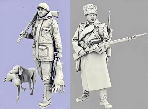 GoodFYouth 1/35 Resin Modell bausatz von Soldaten aus dem Zweiten Weltkrieg unbemalt und unmontiert Resin Modellbausatz von Soldaten (2 Personen) //l2i7j10 von GoodFYouth