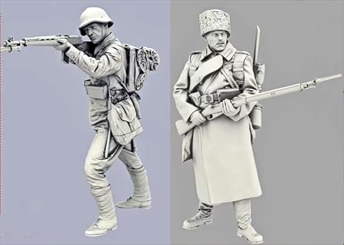 GoodFYouth 1/35 Resin Modell bausatz von Soldaten aus dem Zweiten Weltkrieg unbemalt und unmontiert Resin Modellbausatz von Soldaten (2 Personen) //l2i7j4 von GoodFYouth