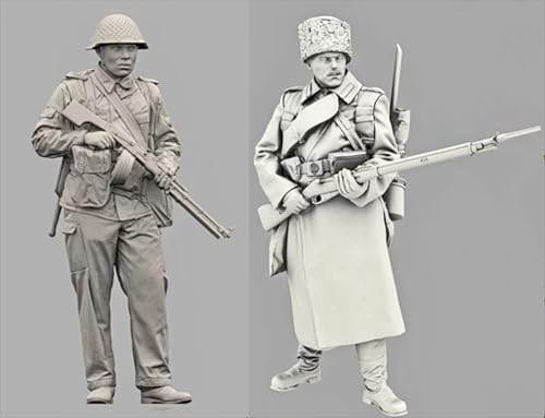 GoodFYouth 1/35 Resin Modell bausatz von Soldaten aus dem Zweiten Weltkrieg unbemalt und unmontiert Resin Modellbausatz von Soldaten (2 Personen) //l2i7j8 von GoodFYouth