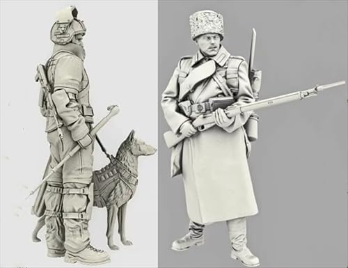 GoodFYouth 1/35 Resin Modell bausatz von Soldaten aus dem Zweiten Weltkrieg unbemalt und unmontiert Resin Modellbausatz von Soldaten (2 Personen) //l2i7j9 von GoodFYouth