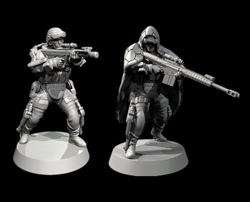 GoodFYouth 1/35 Sci-Fi Commando Soldier Resin Model Kit Unbemaltes und unmontiertes Soldier Resin Model Kit (2 Figuren) // u9d6O2 von GoodFYouth