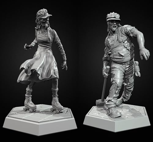 GoodFYouth 1/35 Sci-Fi Zombie Samurai Warrior Resin Model Kit Unbemalt und unmontiert Soldat Resin Model Kit (2-Personen) // u9d7O11 von GoodFYouth