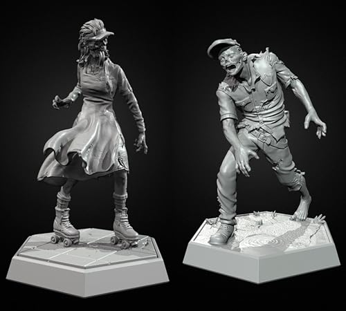 GoodFYouth 1/35 Sci-Fi Zombie Samurai Warrior Resin Model Kit Unbemalt und unmontiert Soldat Resin Model Kit (2-Personen) // u9d7O12 von GoodFYouth