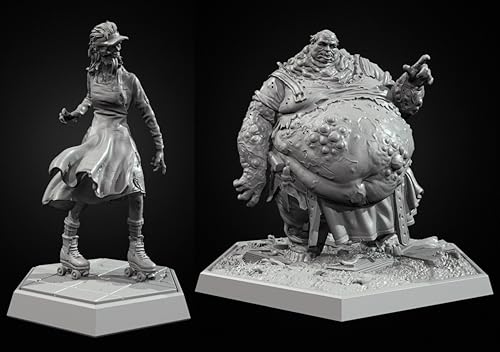 GoodFYouth 1/35 Sci-Fi Zombie Samurai Warrior Resin Model Kit Unbemalt und unmontiert Soldat Resin Model Kit (2-Personen) // u9d7O13 von GoodFYouth