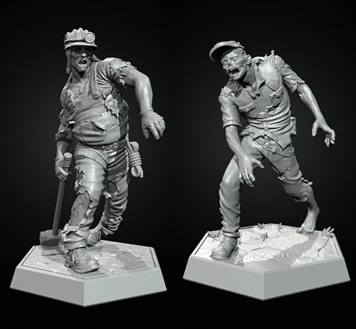 GoodFYouth 1/35 Sci-Fi Zombie Samurai Warrior Resin Model Kit Unbemalt und unmontiert Soldat Resin Model Kit (2-Personen) // u9d7O14 von GoodFYouth