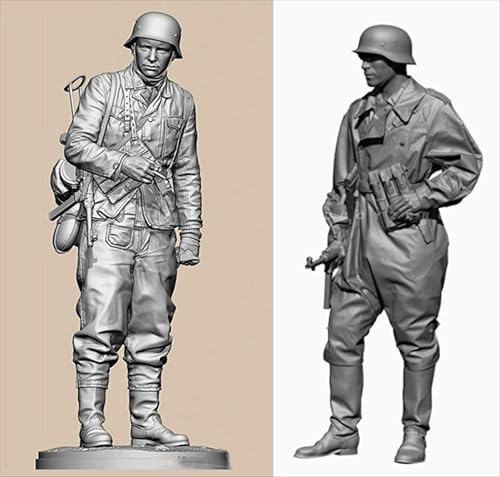 GoodFYouth 1/35 WWII German Soldier Resin Model Kit Unbemalt und unmontiert Soldier Resin Model Kit (2-Personen)//H9B5Z2 von GoodFYouth