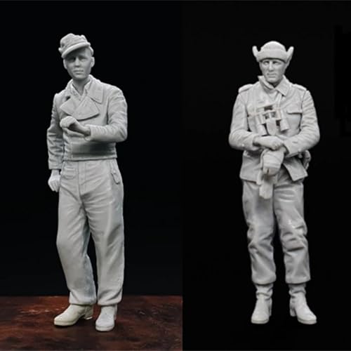GoodFYouth 1/35 WWII German Soldier Resin Model Kit Unbemalt und unmontiert Soldier Resin Model Kit (2-Personen)//H9B5Z5 von GoodFYouth