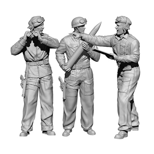 GoodFYouth 1/35 WWII German Soldier Resin Model Kit Unbemalt und unmontiert Soldier Resin Model Kit (3-Personen)//A2S2O1 von GoodFYouth
