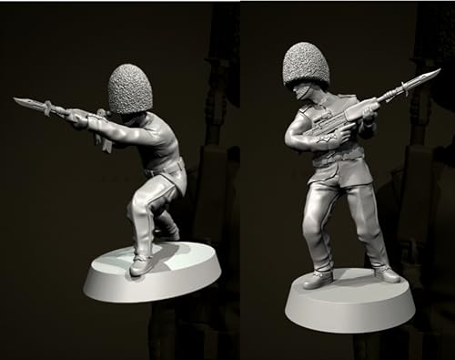 GoodFYouth 50mm British Guards Soldier Resin Model Kit Unbemalt und unmontiert Soldier Resin Model Kit (2 Personen)// H8B5Z1 von GoodFYouth