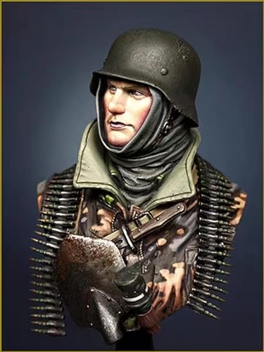 1/10 WW2 German Soldier Resin Bust Model Kit Unbemalte und unmontierte Miniatur Resin Modellteile // M1Q9x-1 von GoodYouth