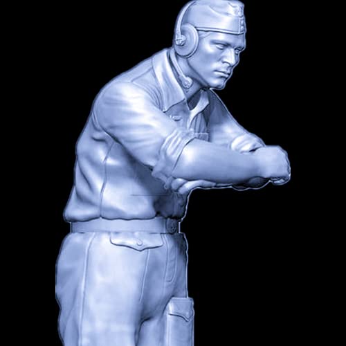 1/16 (unmontiert und unbemalt) (ohne Panzer) WWII German Tank Officer Figur Resin Figure Kit Miniature Resin Parts // ef6j-2 von GoodYouth