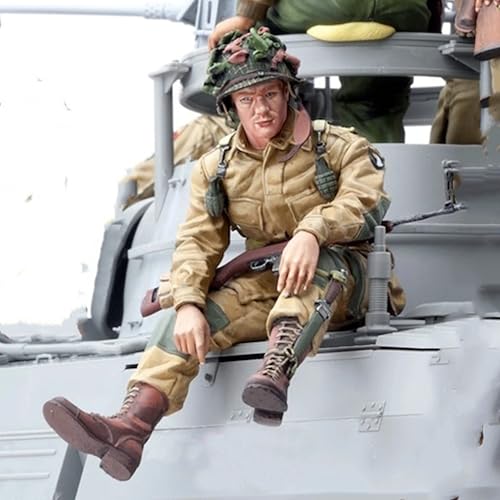 1/16 WWII Tank Soldier Resin Model Kit ， Unbemalt und unmontiert Miniatur Resin Model Kit (No Tank) // X4i7Z4 von GoodYouth