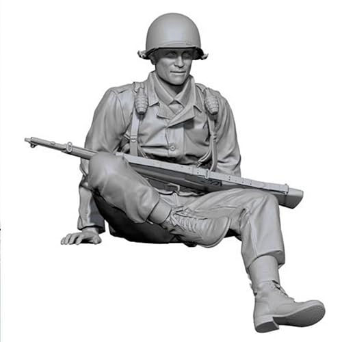 1/16 WWII Tank Soldier Resin Model Kit ， Unbemalt und unmontiert Miniatur Resin Model Kit (No Tank) // X4i7Z5 von GoodYouth