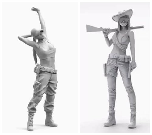 1/20 Sci-Fi Agent Female Soldier Resin Model Kit Unbemalte und unmontierte Miniatur Resin Modellteile // K1f7C-10 von GoodYouth
