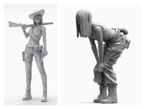 1/20 Sci-Fi Agent Female Soldier Resin Model Kit Unbemalte und unmontierte Miniatur Resin Modellteile // K1f7C-14 von GoodYouth