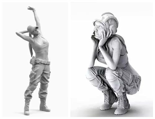 1/20 Sci-Fi Agent Female Soldier Resin Model Kit Unbemalte und unmontierte Miniatur Resin Modellteile // K1f7C-9 von GoodYouth
