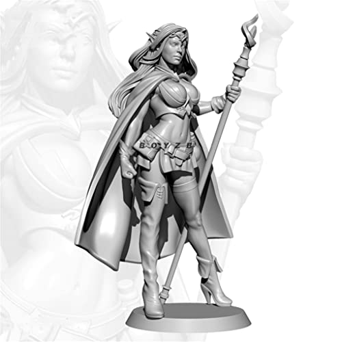 1/24 Ancient Elf Female Warrior Resin Character Model Kit Miniatur-Harzmodell // pD1-79 (unmontiert und unbemalt) von GoodYouth