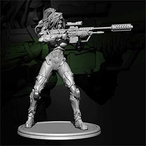 1/24 Sci-Fi Planet Female Warrior Resin Character Model Kit Miniatur Resin Model Parts //9ijg-8 (unmontiert und unbemalt) von GoodYouth