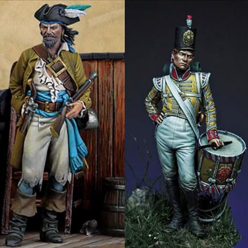 1/32 Ancient European Samurai Resin Model Kit Unbemalt und unmontiert Resin Miniatures Kit (2 Figuren) //A8fT1 von GoodYouth