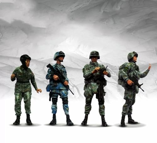 1/35 Chinesischer Kommandosoldat Resin Modellbausatz Unbemalte und unmontierte Miniatur Resin Modellteile (4 Personen)//I0j5a-5 von GoodYouth