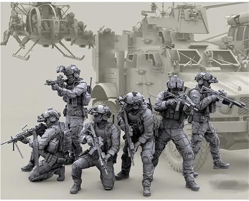 1/35 Iraqi U.S. Commando Soldier Resin Model Kit Unbemalte und unmontierte Miniaturmodelle aus Resin (6 Figuren)// M2Q7x-3 von GoodYouth