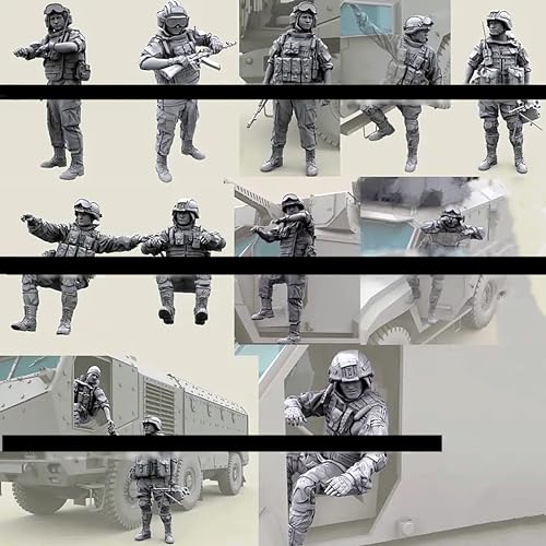 1/35 Russian Commando Soldier Resin Model Kit unpainted and unassembled Miniature Resin Model Parts (12 Persons, no car) // V8X7a-8 von GoodYouth