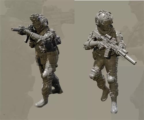 1/35 U.S. Commando Soldier Resin Modellbausatz unbemalt und unmontiert Miniatur Resin Modellteile (2 Personen)//I0j4a-6 von GoodYouth